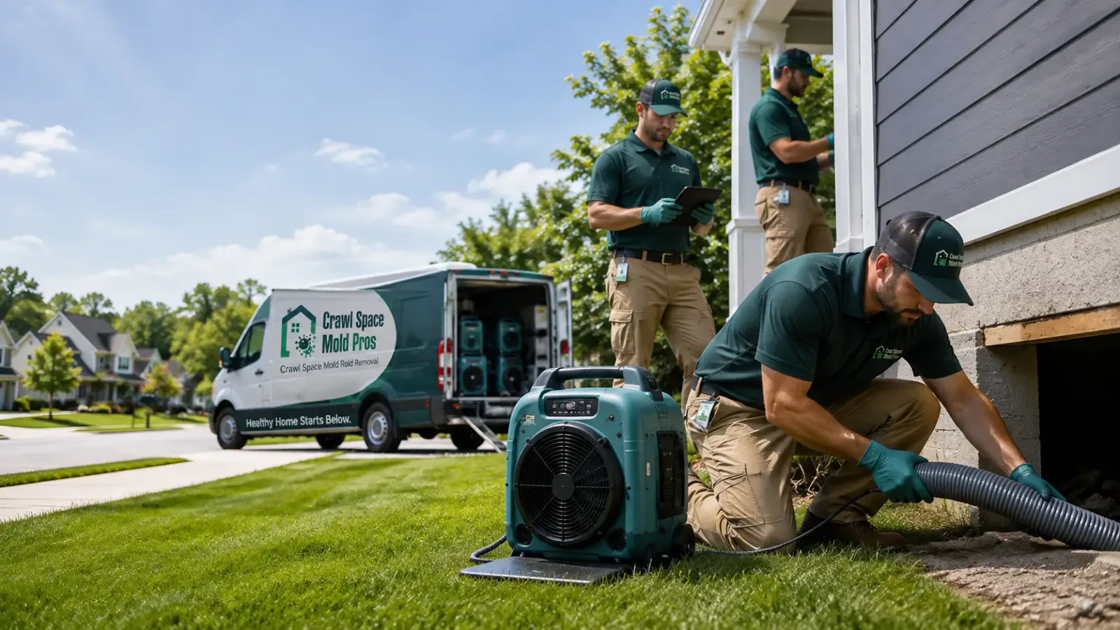 Crawl Space Mold Removal in Lac Du Flambeau, WI